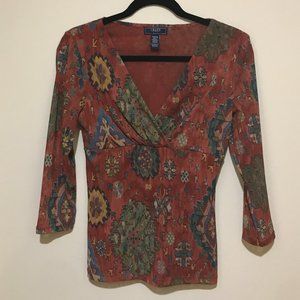 Chaps Womens' Patterned Blouse
